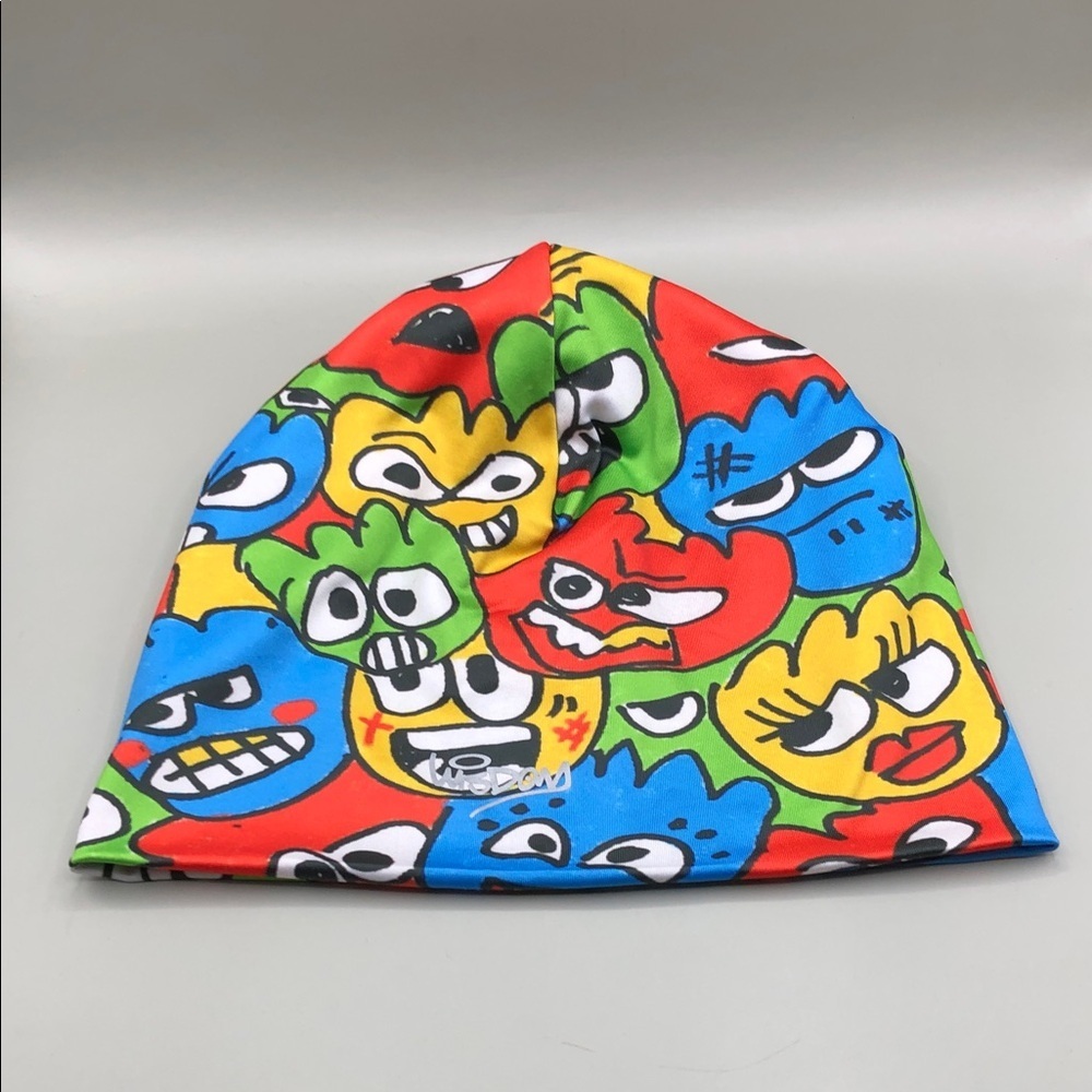Wisdom Stretchy Whimsy Cartoon Funky Skull Cap UNISEX Wisdom Fashion House ATL